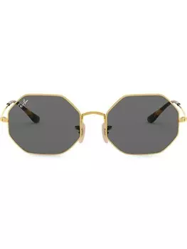 Ray-Ban солнцезащитные очки 1972 в восьмиугольной оправе, золотистый