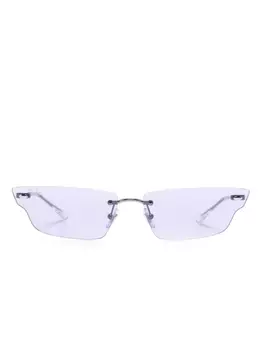 Ray-Ban солнцезащитные очки Ahn без оправы, серебристый