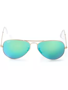 Ray-Ban солнцезащитные очки "aviator", металлик