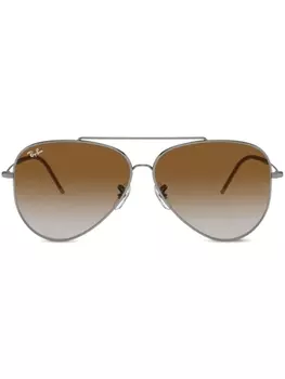 Ray-Ban солнцезащитные очки-авиаторы Aviator Reverse, серый