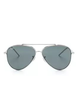 Ray-Ban солнцезащитные очки-авиаторы Aviator Reverse, серебряный
