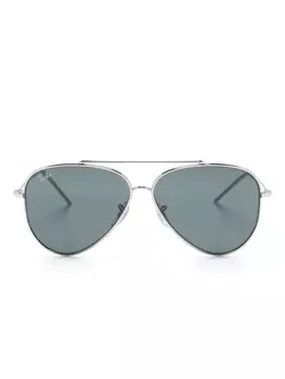 Ray-Ban солнцезащитные очки-авиаторы Aviator Reverse, серебряный
