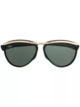 Ray-Ban солнцезащитные очки-авиаторы, черный