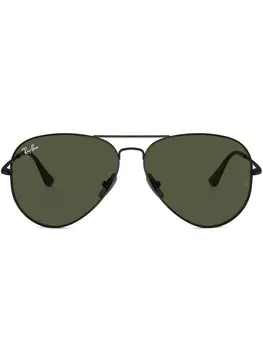 Ray-Ban солнцезащитные очки-авиаторы, черный