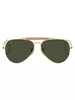 Ray-Ban солнцезащитные очки-авиаторы Outdoorsman, золотистый