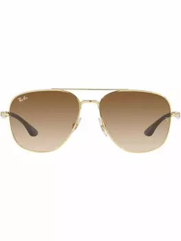 Ray-Ban солнцезащитные очки-авиаторы RB3683, золотистый