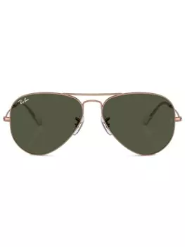 Ray-Ban солнцезащитные очки-авиаторы, золотистый