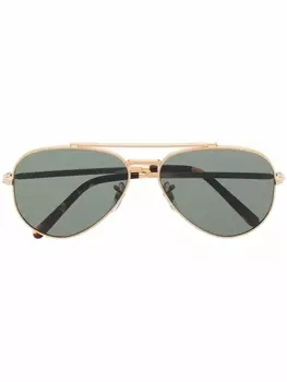 Ray-Ban солнцезащитные очки-авиаторы, золотистый