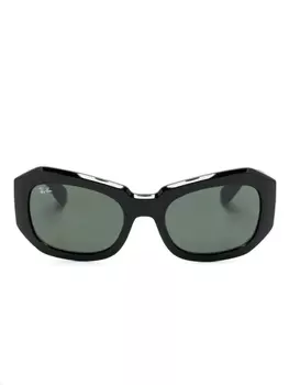 Ray-Ban солнцезащитные очки Beate в прямоугольной оправе, черный