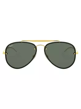 Ray-Ban солнцезащитные очки Blaze Aviator, золотистый
