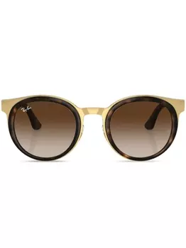 Ray-Ban солнцезащитные очки Bonnie в круглой оправе, зеленый