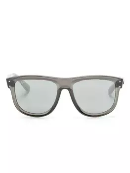 Ray-Ban солнцезащитные очки Boyfriend Reverse в квадратной оправе, серый