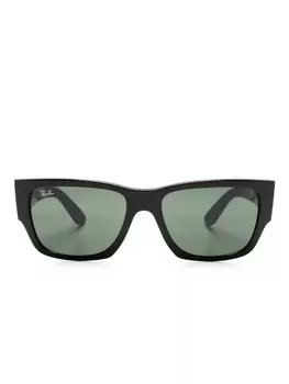 Ray-Ban солнцезащитные очки Carlos в прямоугольной оправе, черный