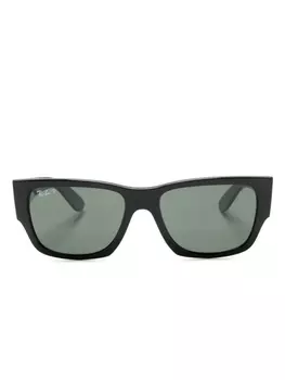 Ray-Ban солнцезащитные очки Carlos в прямоугольной оправе, черный