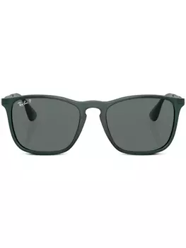 Ray-Ban солнцезащитные очки Chris в квадратной оправе, зеленый