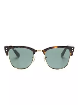 Ray-Ban солнцезащитные очки Clubmaster Reverse, коричневый