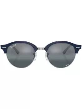 Ray-Ban солнцезащитные очки Clubround с затемненными линзами, синий