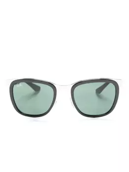 Ray-Ban солнцезащитные очки Clyde в квадратной оправе, черный