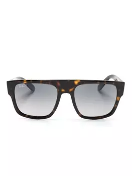 Ray-Ban солнцезащитные очки Drifter в квадратной оправе, коричневый