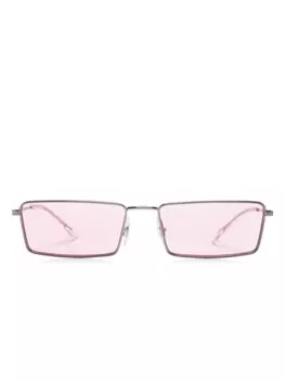 Ray-Ban солнцезащитные очки Emy в прямоугольной оправе, серебристый