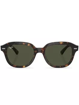 Ray-Ban солнцезащитные очки Erik в круглой оправе, зеленый