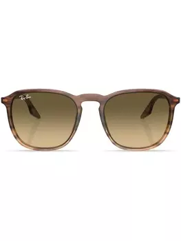 Ray-Ban солнцезащитные очки Erika в круглой оправе, коричневый