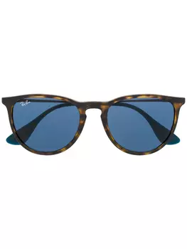 Ray-Ban солнцезащитные очки Erika в овальной оправе, коричневый