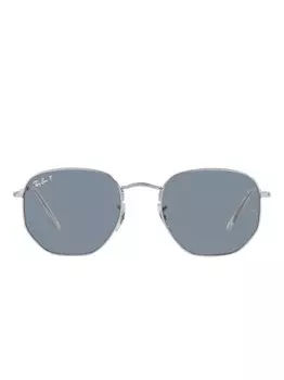 Ray-Ban солнцезащитные очки Hexagonal, серебристый