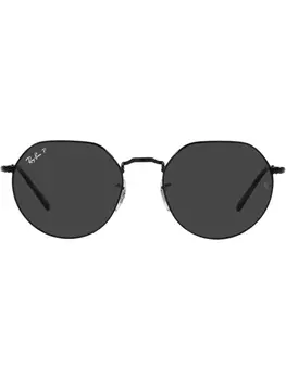Ray-Ban солнцезащитные очки Jack в круглой оправе, черный