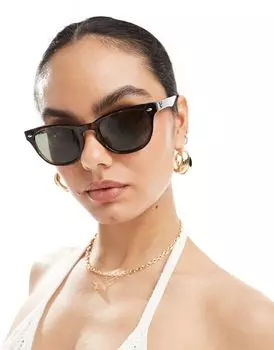 Ray Ban – солнцезащитные очки круглой и черепаховой расцветки Ray-Ban