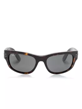 Ray-Ban солнцезащитные очки Mega Bolarama, коричневый