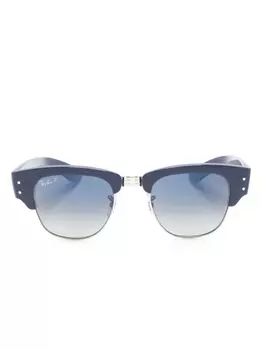 Ray-Ban солнцезащитные очки Mega Clubmaster в квадратной оправе, синий