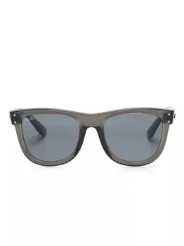 Ray-Ban солнцезащитные очки Mega Wayfarer, серый
