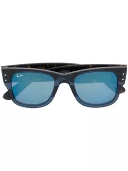 Ray-Ban солнцезащитные очки Mega Wayfarer, синий