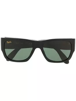 Ray-Ban солнцезащитные очки Nomad в прямоугольной оправе, черный