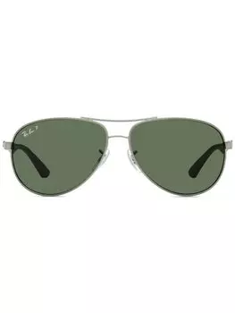 Ray-Ban солнцезащитные очки-пилоты Carbon Fibre, серебристый