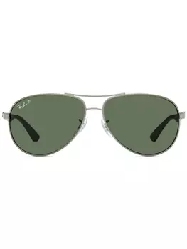 Ray-Ban солнцезащитные очки-пилоты Carbon Fibre, серебристый