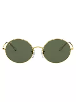 Ray-Ban солнцезащитные очки RB1970 в овальной оправе, золотистый
