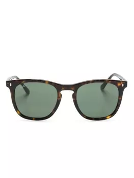 Ray-Ban солнцезащитные очки RB2210 в квадратной оправе, коричневый