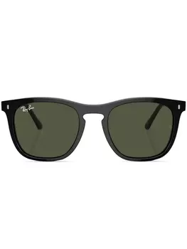 Ray-Ban солнцезащитные очки RB2210 в квадратной оправе, черный