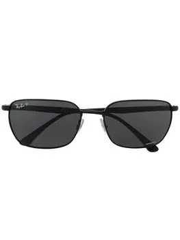 Ray-Ban солнцезащитные очки RB3684 в прямоугольной оправе, черный