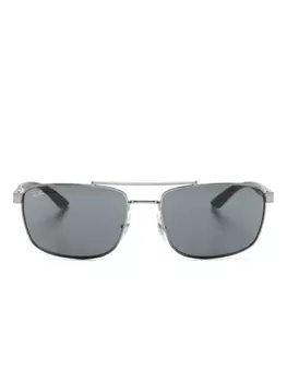 Ray-Ban солнцезащитные очки RB3737 в прямоугольной оправе, черный