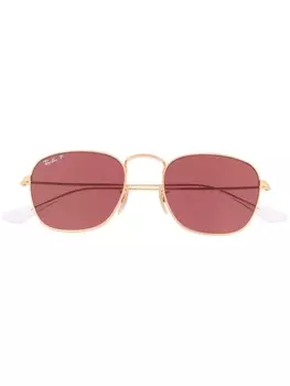 Ray-Ban солнцезащитные очки с затемненными линзами, золотистый