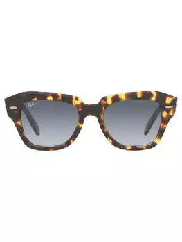 Ray-Ban солнцезащитные очки State Street черепаховой расцветки, коричневый