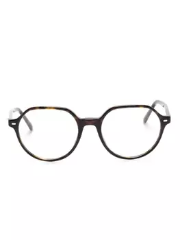 Ray-Ban солнцезащитные очки Thalia в круглой оправе, коричневый