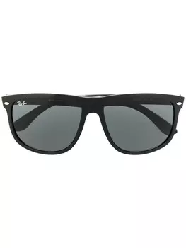 Ray-Ban солнцезащитные очки в D-образной оправе, черный