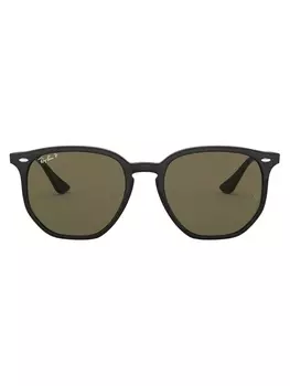 Ray-Ban солнцезащитные очки в геометричной оправе, черный