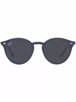 Ray-Ban солнцезащитные очки в круглой оправе, черный