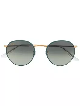 Ray-Ban солнцезащитные очки в круглой оправе, синий
