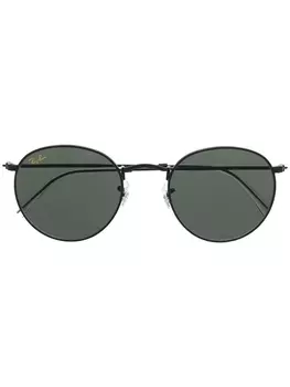 Ray-Ban солнцезащитные очки в круглой оправе, черный